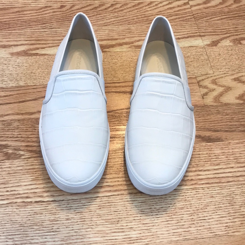 Vince Slip On Sneakers (Cream Animal Skin) Size 8